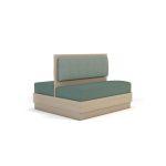 صوفا خشبية راقية بجهتين للمساحات التجارية