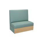 صوفا خشبية فاخرة - تصميم أنيق مع تنجيد مخصص للبيئات التجارية