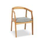 كرسي خشبي بأذرعة من الزان الطبيعي - تصميم راقي وأناقة مميزة